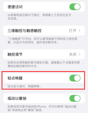 盘锦苹果授权维修站分享iPhone轻点无法唤醒怎么办