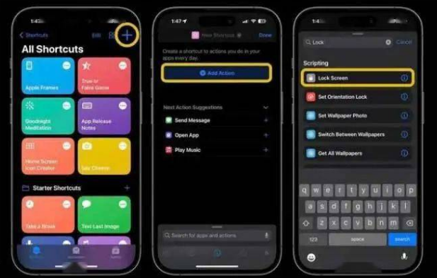 盘锦苹果14锁屏维修店分享iPhone14升级iOS16.4后如何创建锁屏快捷方式 